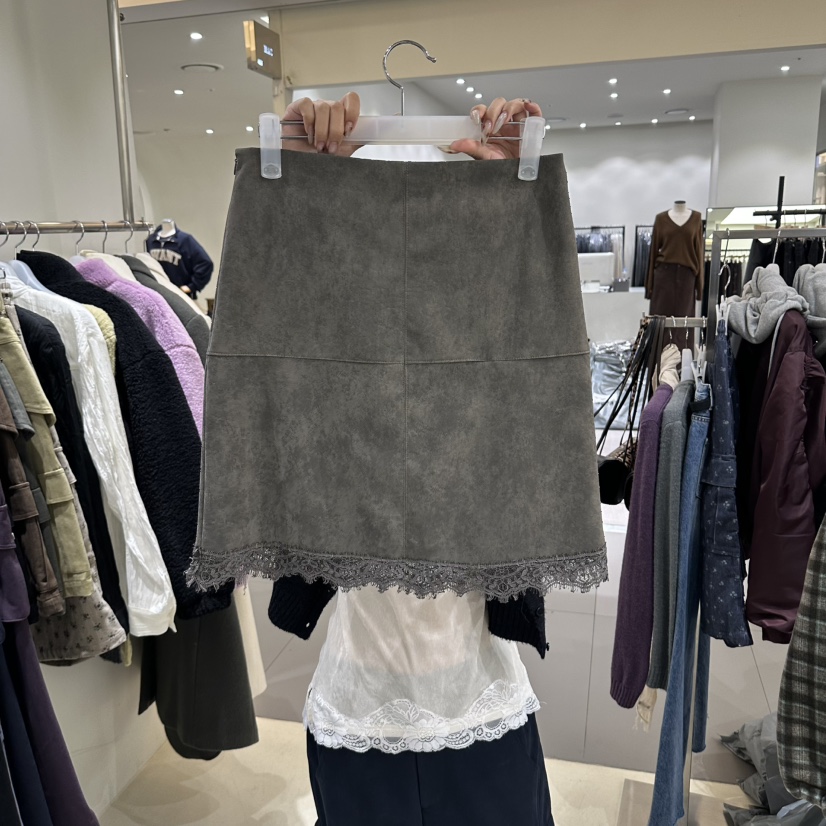 BENE韓國代購女裝新品時尚推薦半身裙中短裙加絨皮革蕾絲SHOP BENE_Bene半身裙/中短裙