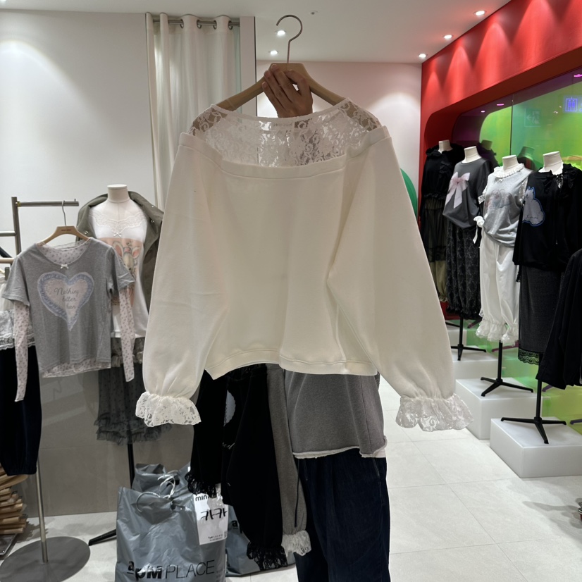 MINI UNNI東大門代購女裝新款時尚人氣真品熱賣襯衫蕾絲衫mini unni襯衫/蕾絲衫