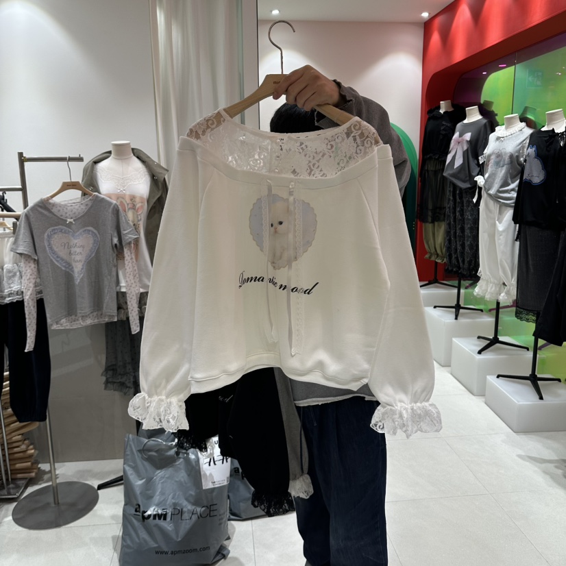 MINI UNNI東大門代購女裝新款時尚人氣真品熱賣襯衫蕾絲衫mini unni襯衫/蕾絲衫圖色1