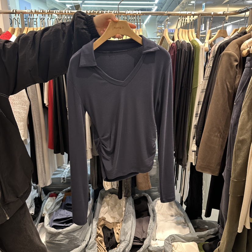 HONG.U東大門直郵女士新品熱賣時尚真品人氣推薦襯衫蕾絲衫HONG.U襯衫/蕾絲衫圖色3藏藍色
