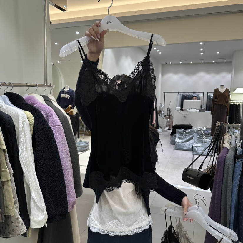 BENE東大門直郵女士新款真品熱賣人氣推薦時尚吊帶背心絨SHOP BENE_Bene吊帶/背心圖色4黑色