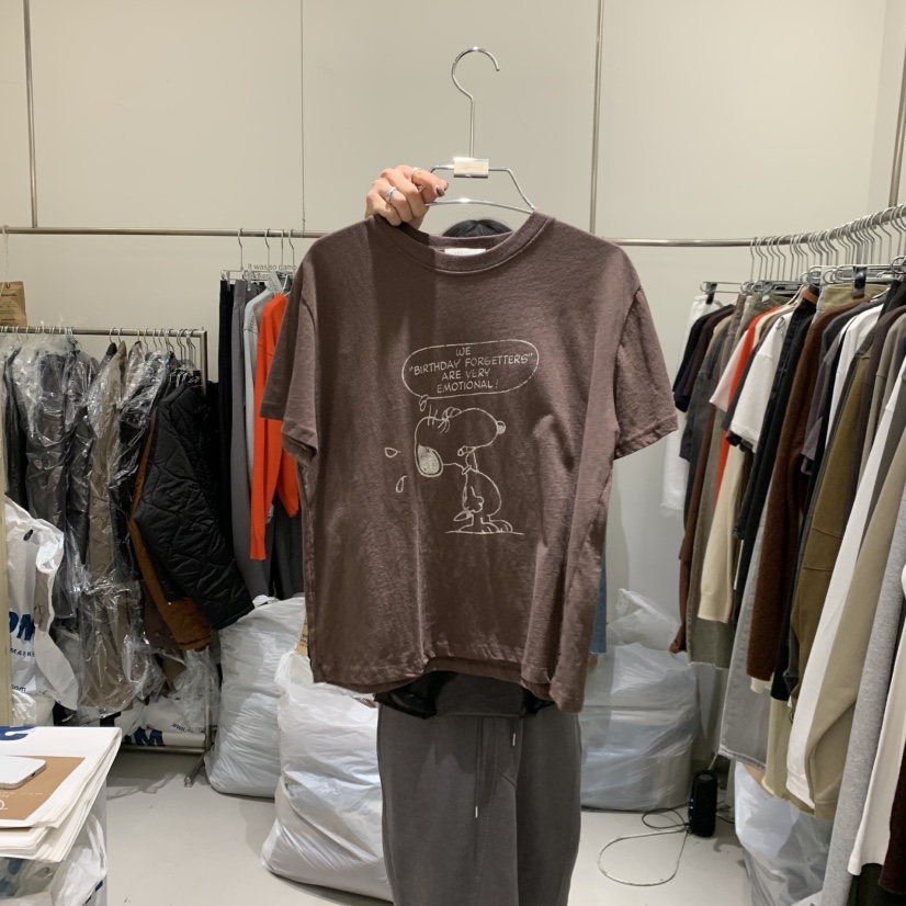 BANY ANCO東大門代購女裝新款熱賣推薦休閑真品T恤史努比BANY ANCOT恤圖色3棕色