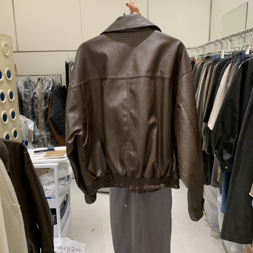 BANY ANCO韓國直郵女士新品時尚人氣真品推薦休閑皮衣皮革BANY ANCO皮衣