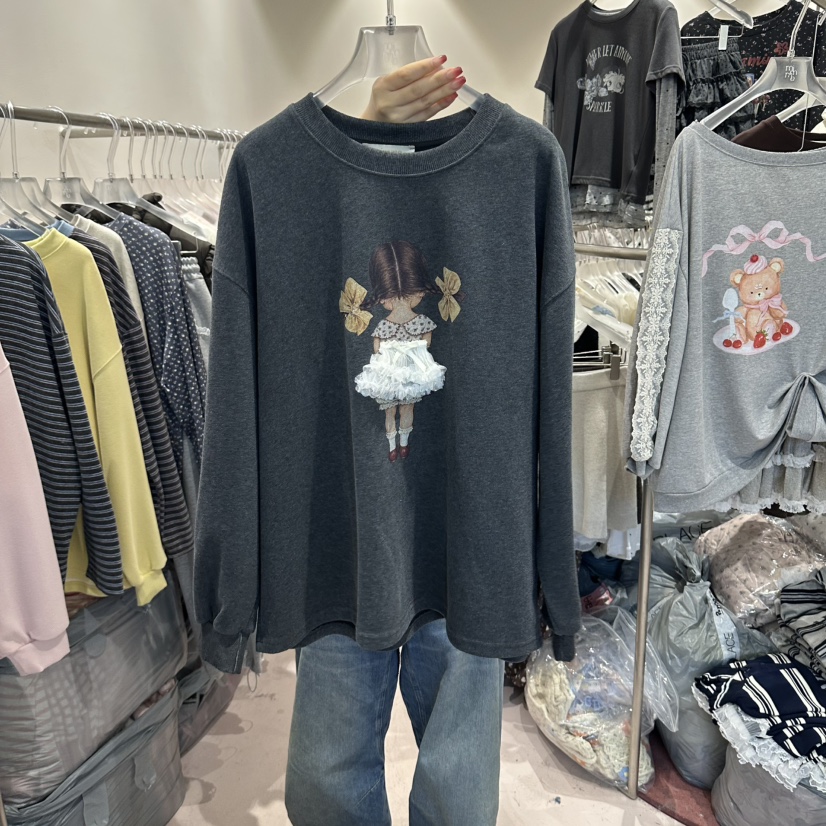 MIMME/LOOKK東大門實拍女士新款休閑推薦熱賣時尚人氣衛衣MIMME/LOOKK衛衣圖色2