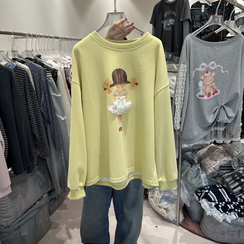 MIMME/LOOKK東大門實拍女士新款休閑推薦熱賣時尚人氣衛衣MIMME/LOOKK衛衣圖色3