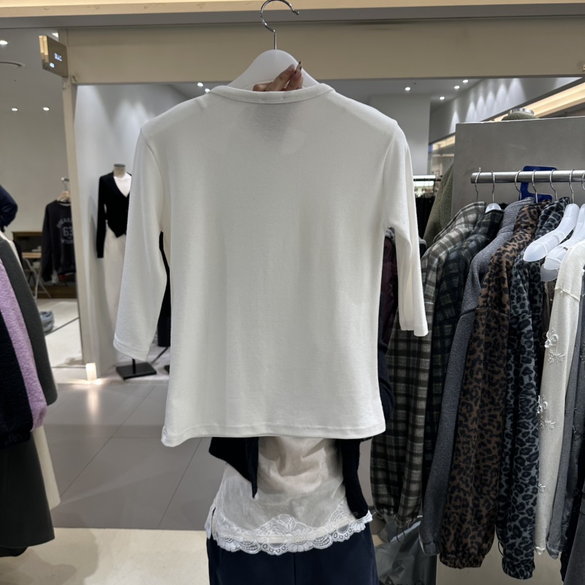 BENE韓國代購女士新品推薦人氣熱賣真品時尚休閑T恤褶邊SHOP BENE_BeneT恤