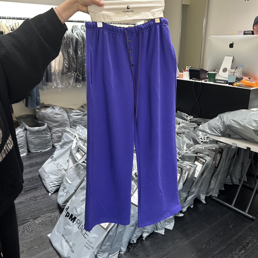 TOMGIRL韓國直郵女裝新品熱賣真品時尚休閑人氣休閑褲加絨TOMGIRL休閑褲圖色3