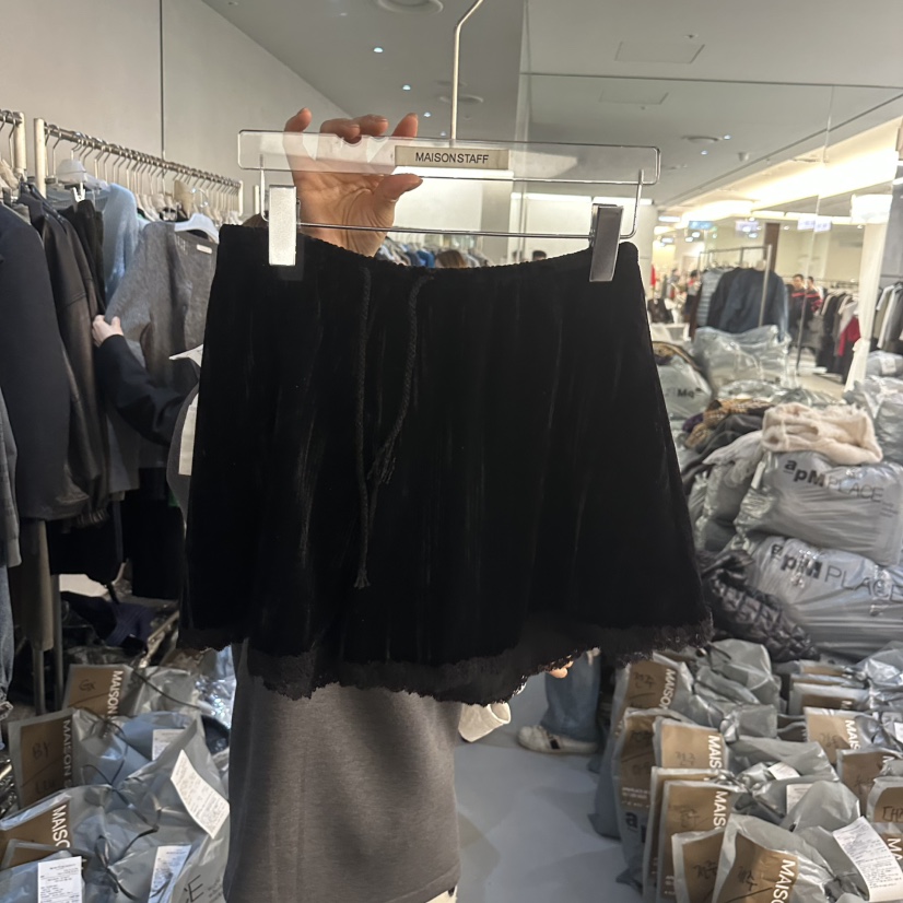 DOUBLE STANDARD/LE SMOKING/MAISONSTAFF東大門直郵女士新品真品短褲MAISONSTAFF短褲圖色3深藍色