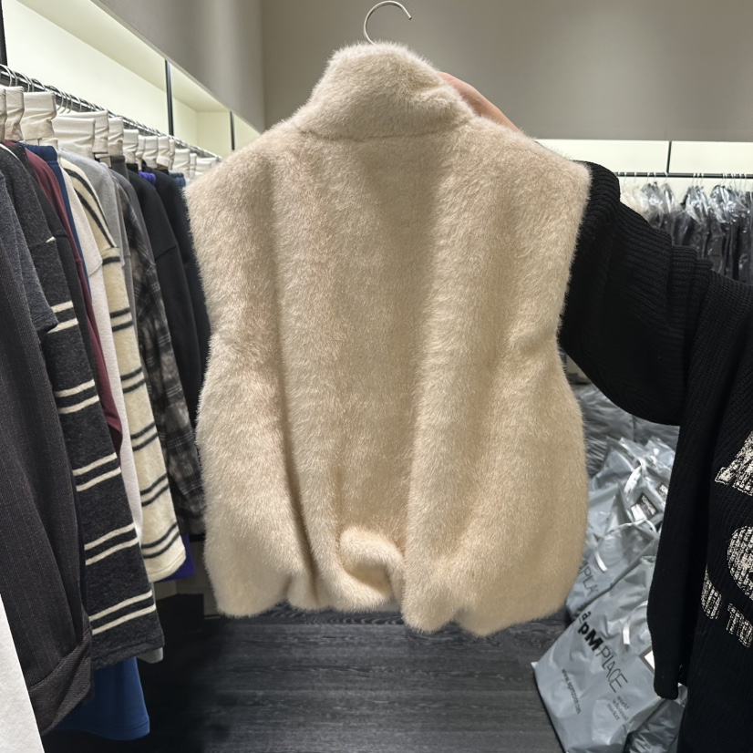 TOMGIRL韓國代購女裝新款推薦熱賣人氣休閑真品時尚馬甲貂皮TOMGIRL馬甲
