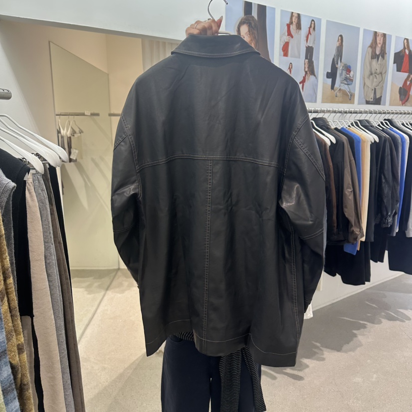 MARAN-P韓國直郵女裝新品休閑時尚熱賣真品皮衣復古皮革MARAN/GRMS皮衣