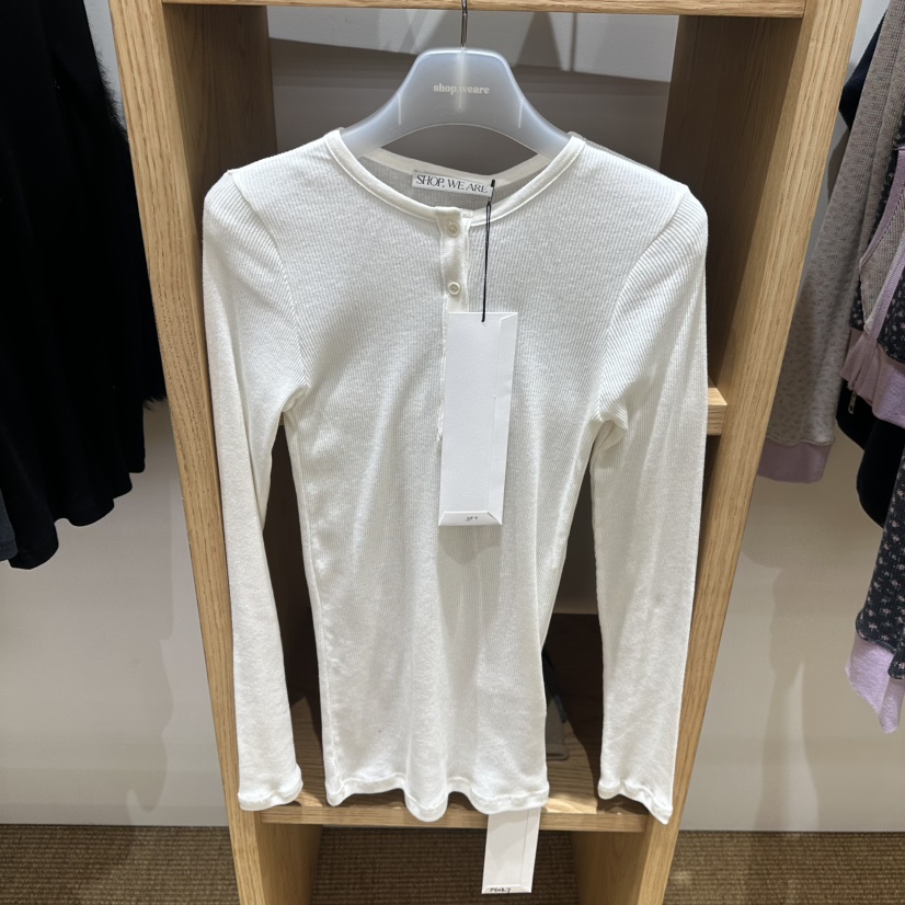 WE ARE/WELOVER韓國代購女士新品人氣時尚休閑熱賣長袖T恤SHOP_WE ARE長袖T恤圖色1