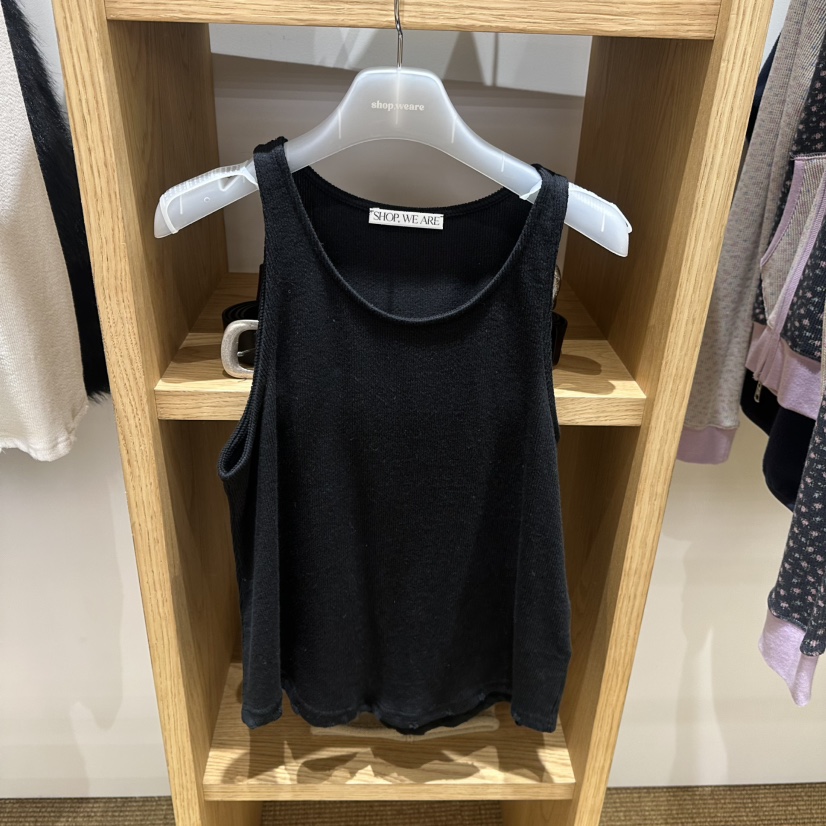 WE ARE/WELOVER東大門直郵女裝新款真品休閑推薦吊帶背心SHOP_WE ARE吊帶/背心圖色2黑色