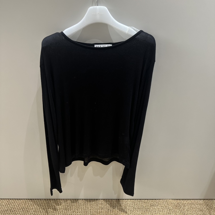 WE ARE/WELOVER東大門代購女裝新款熱賣時尚人氣長袖T恤SHOP_WE ARE長袖T恤圖色3黑色