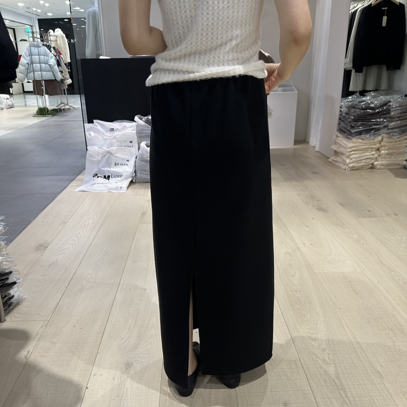 REHE韓國直郵女士新款熱賣時尚真品推薦人氣休閑長裙條紋REHE長裙