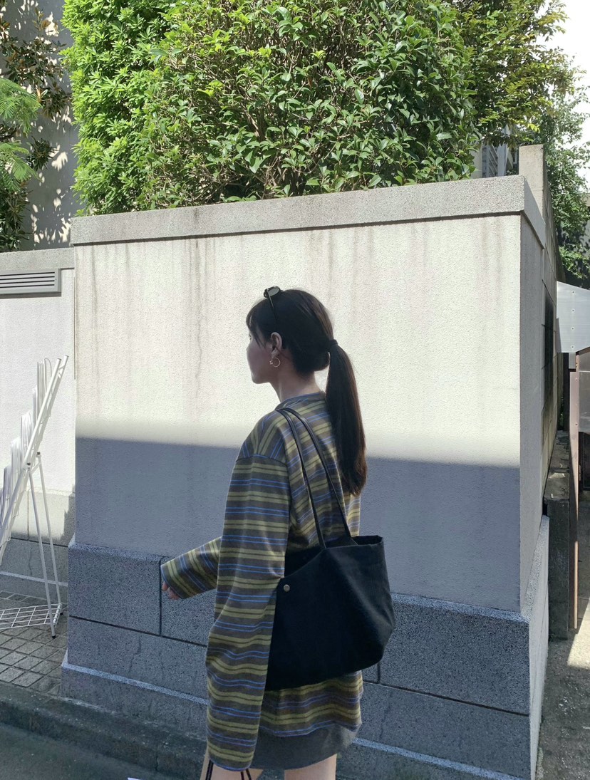 空東大門實拍女裝新品熱賣休閑推薦時尚真品人氣長袖T恤COURGETTE長袖T恤