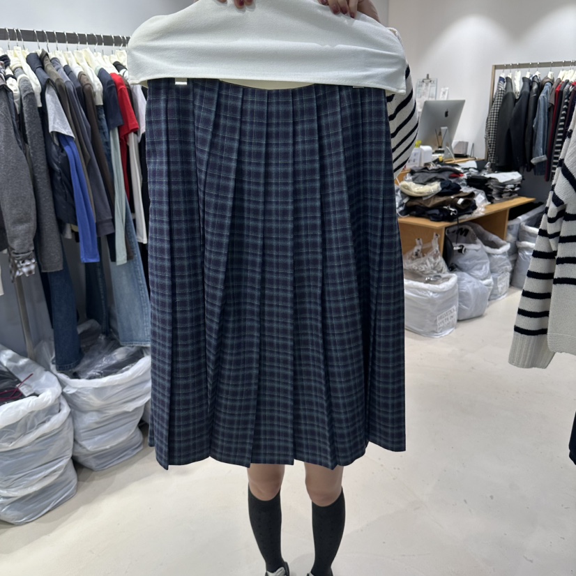 HELVETICA PLUS東大門直郵女士新品休閑半身裙中短裙褶皺HELVETICA半身裙/中短裙