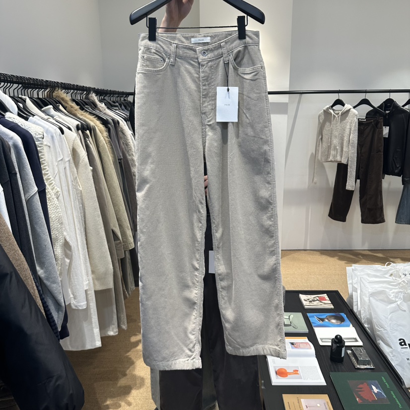 PAUSE東大門代購女士新品人氣熱賣真品休閑時尚休閑褲燈芯絨PAUSE休閑褲圖色1