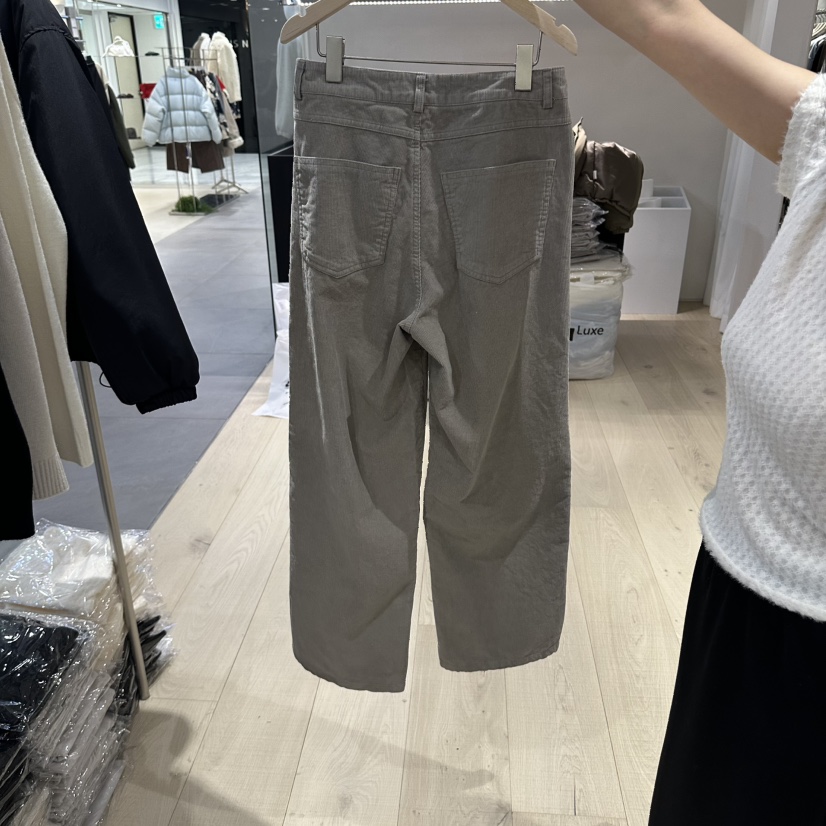 REHE東大門代購女士新品人氣真品推薦時尚熱賣休閑褲燈芯絨REHE休閑褲