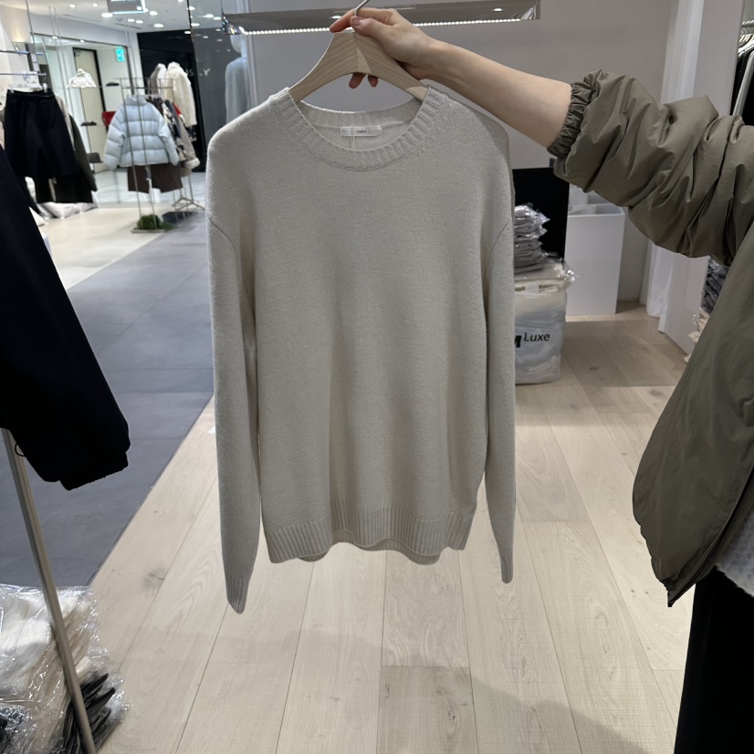 REHE韓國直郵女裝新品推薦真品熱賣時尚休閑人氣針織衫羊絨REHE針織衫圖色2米色