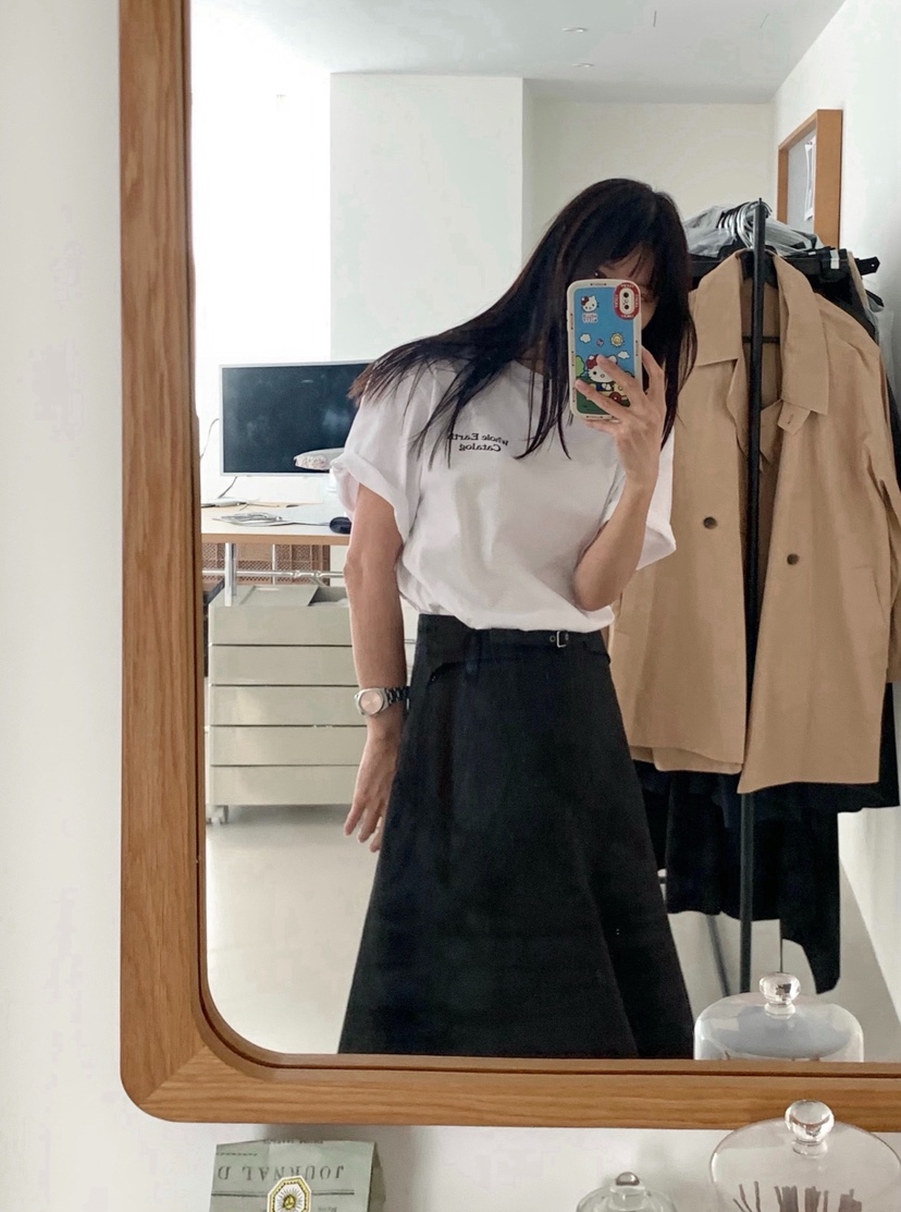 空東大門代購女士新品熱賣休閑推薦時尚真品半身裙中短裙COURGETTE半身裙/中短裙