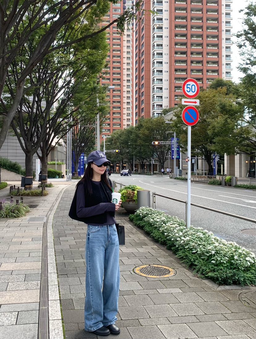 空東大門實拍女裝新款人氣休閑推薦時尚真品熱賣牛仔褲COURGETTE牛仔褲