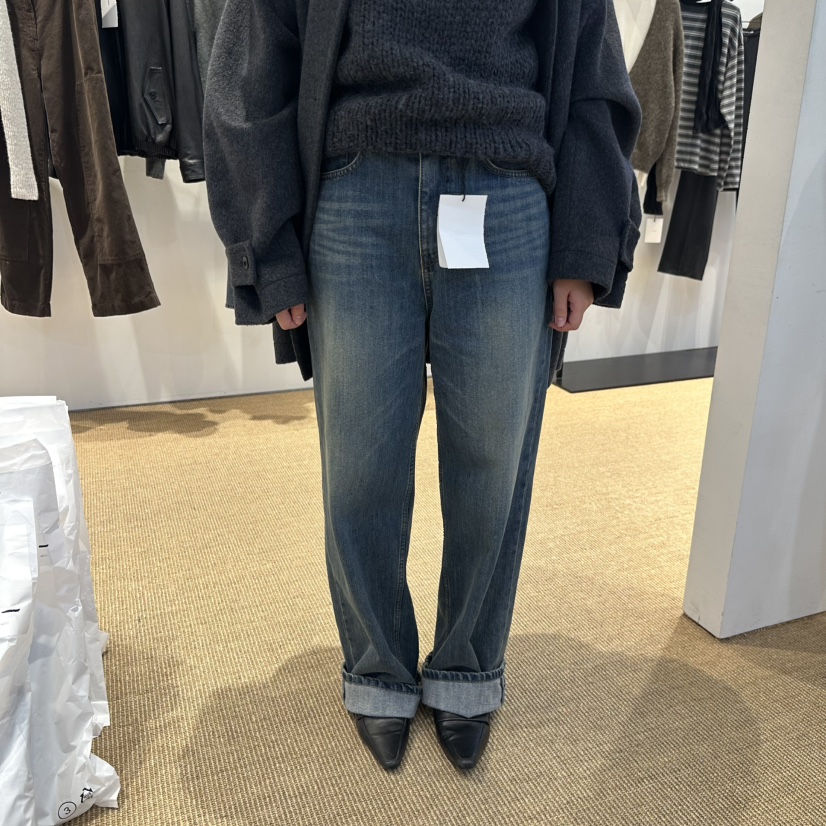 PAUSE韓國直郵女裝新品推薦時尚休閑熱賣人氣真品牛仔褲PAUSE牛仔褲圖色1