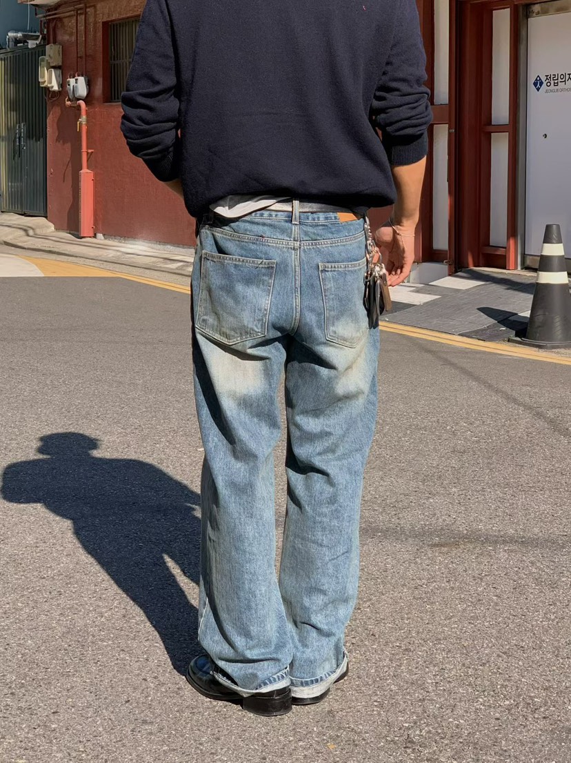 MENTO東大門代購女士新品真品推薦休閑熱賣牛仔褲男女同款MENTO牛仔褲