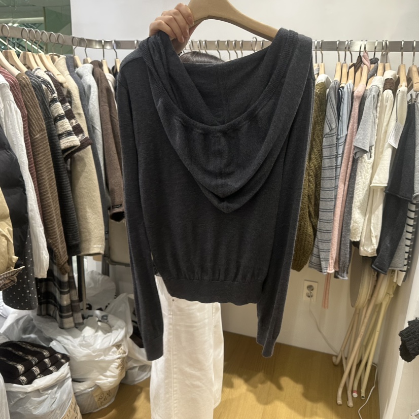 TIZZI東大門實拍女士新品休閑真品時尚衛衣不含內搭兜帽絲綢TIZZI衛衣