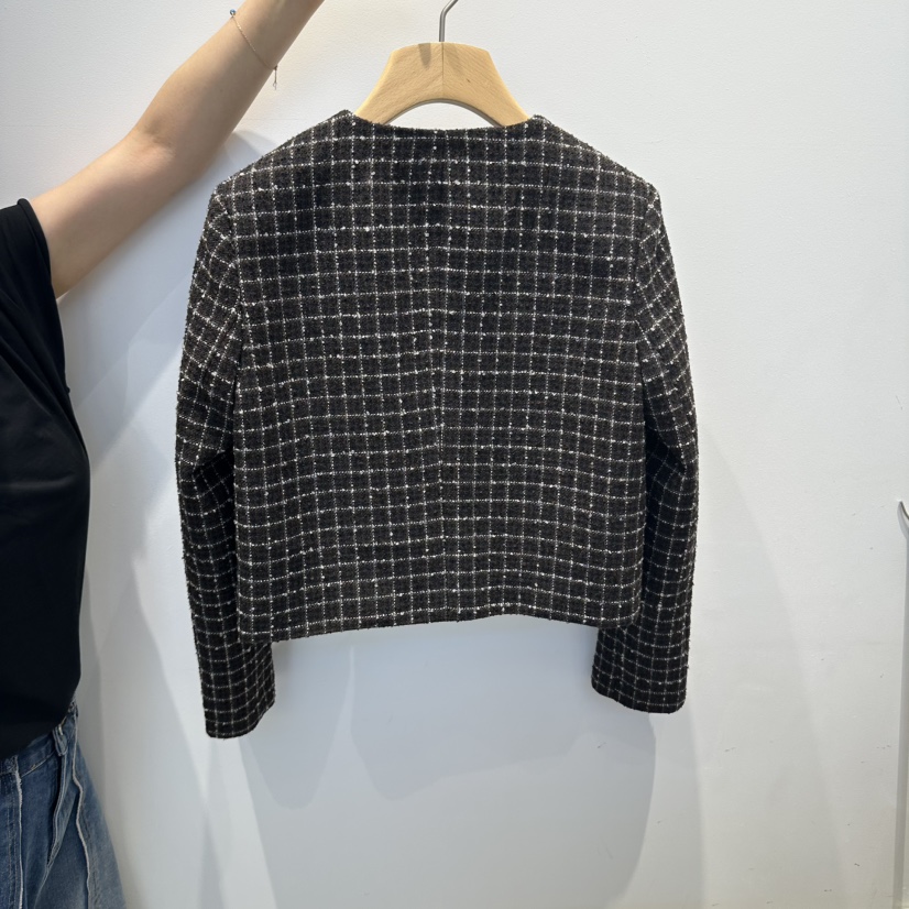 2AN.B韓國直郵女裝新品休閑真品推薦時尚熱賣人氣夾克格子2AN.B夾克