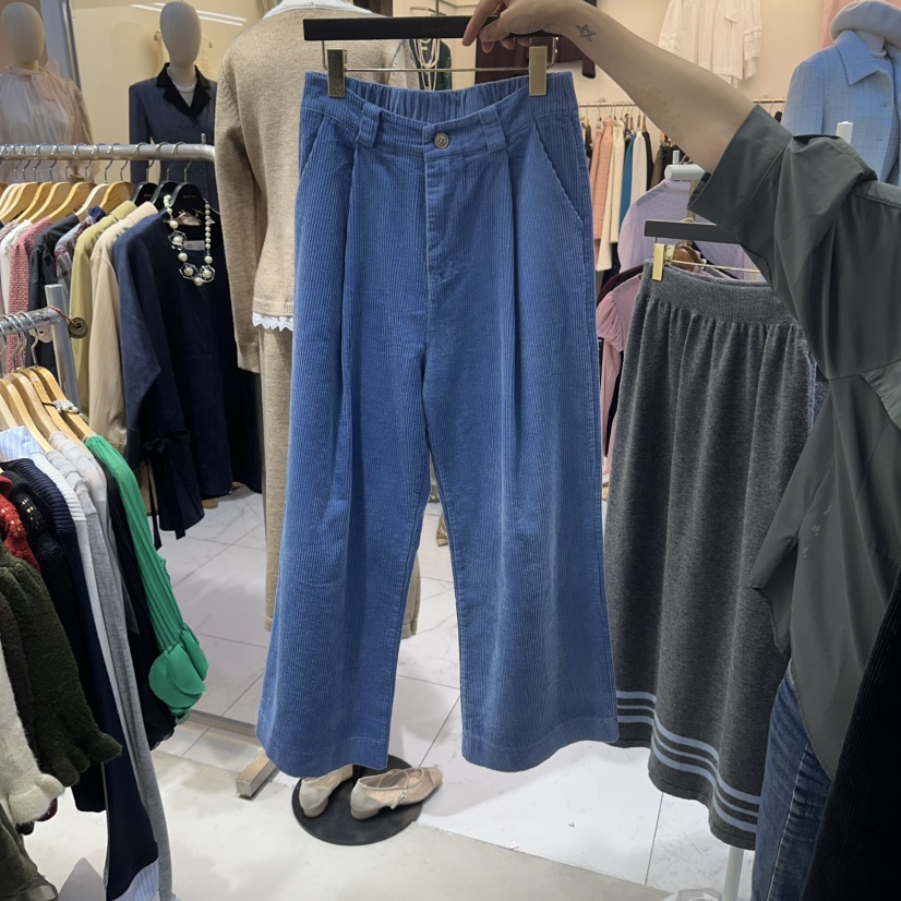 BIKINI東大門代購女士新品人氣休閑熱賣真品休閑褲燈芯絨BIKINI休閑褲圖色3