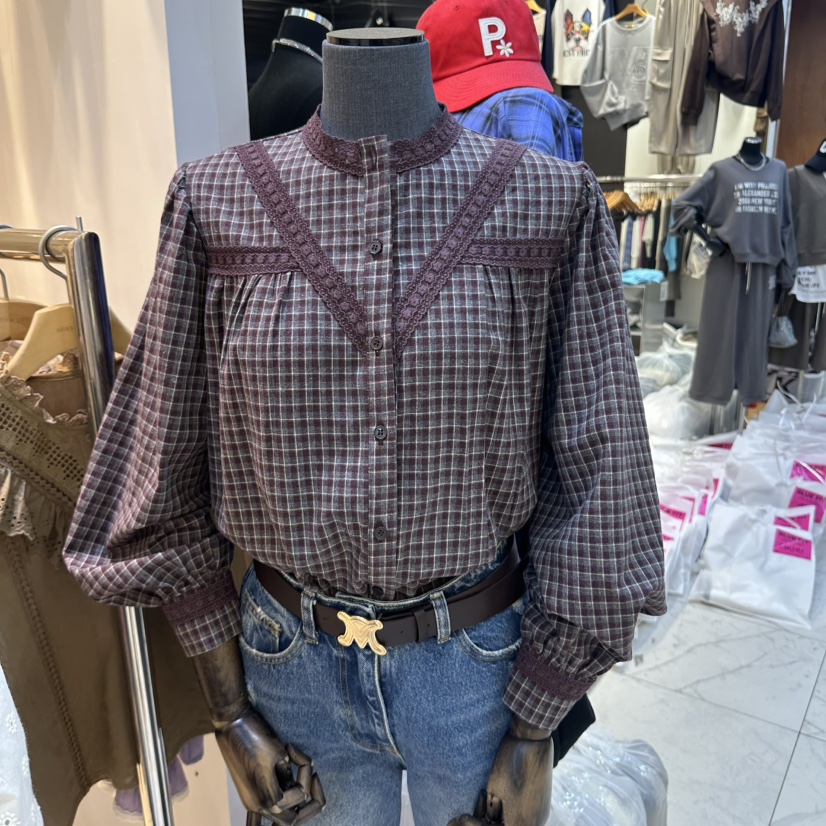 2AN.B韓國代購女士新品休閑熱賣真品人氣推薦襯衫蕾絲衫2AN.B襯衫/蕾絲衫圖色1