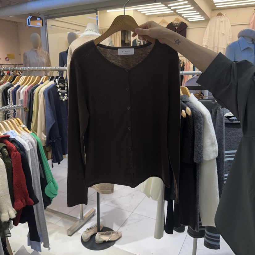 BIKINI東大門直郵女士新品真品熱賣人氣休閑推薦時尚開衫BIKINI開衫圖色4棕色