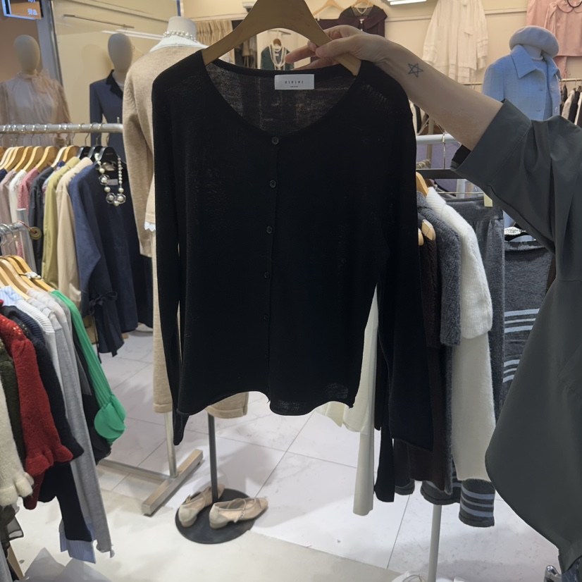 BIKINI東大門直郵女士新品真品熱賣人氣休閑推薦時尚開衫BIKINI開衫圖色8黑色
