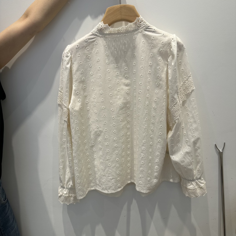 2AN.B韓國直郵女裝新品真品推薦時尚人氣襯衫蕾絲衫絲帶2AN.B襯衫/蕾絲衫