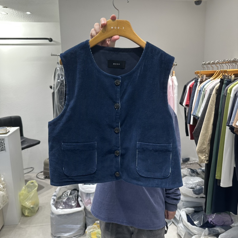 MODS-Q韓國直郵女裝新品推薦熱賣人氣時尚真品休閑馬甲MODS-Q馬甲圖色1