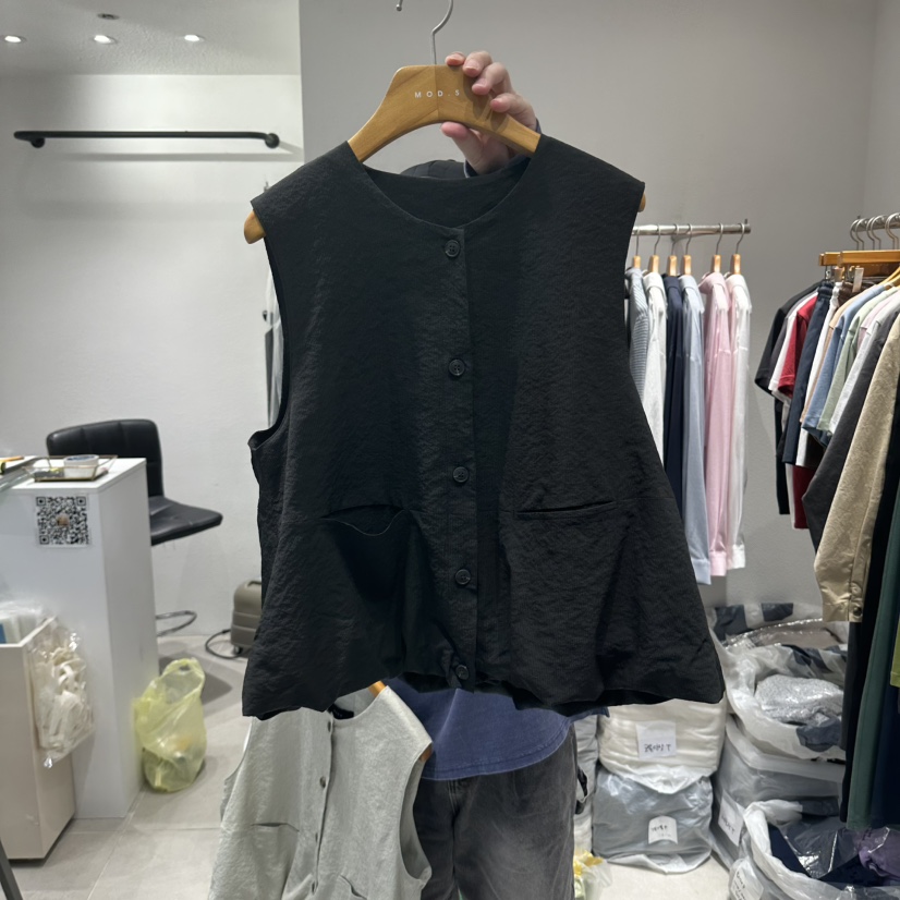 MODS-Q韓國代購女士新品熱賣真品推薦人氣時尚休閑馬甲MODS-Q馬甲圖色2