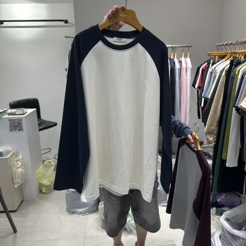 MODS-Q東大門實拍女裝新品時尚真品熱賣休閑人氣長袖T恤MODS-Q長袖T恤圖色1