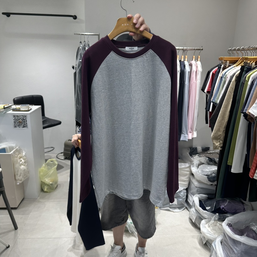 MODS-Q東大門實拍女裝新品時尚真品熱賣休閑人氣長袖T恤MODS-Q長袖T恤圖色2