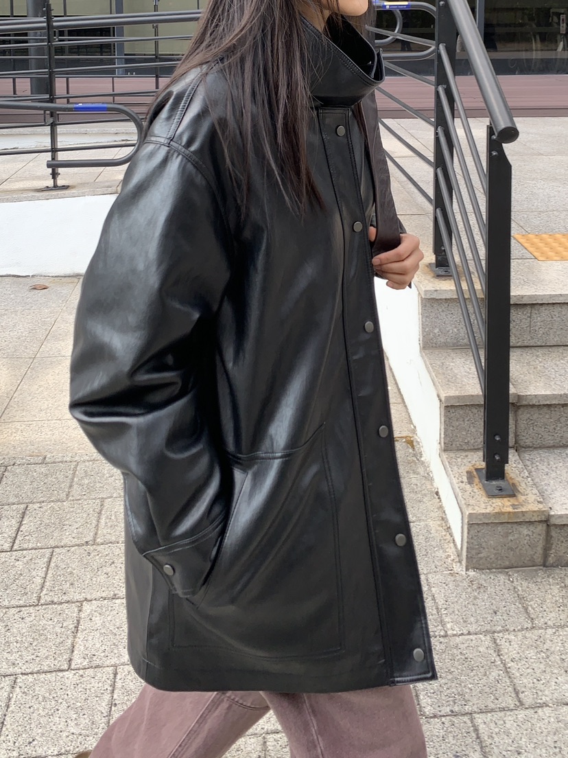 BAKING POWDER東大門代購女士新品休閑推薦真品皮衣皮革BAKING POWDER皮衣