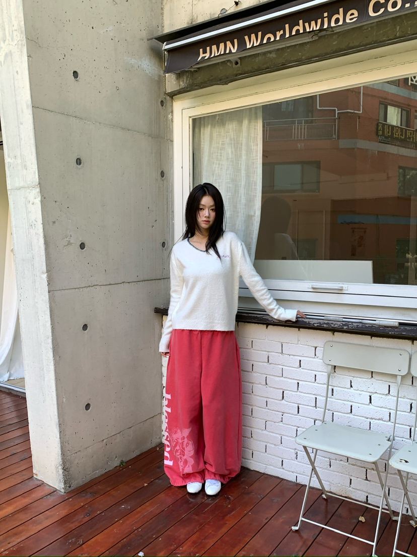 MAISONDEGLORY韓國代購女裝新品推薦真品休閑人氣針織衫V領Maison de glory針織衫