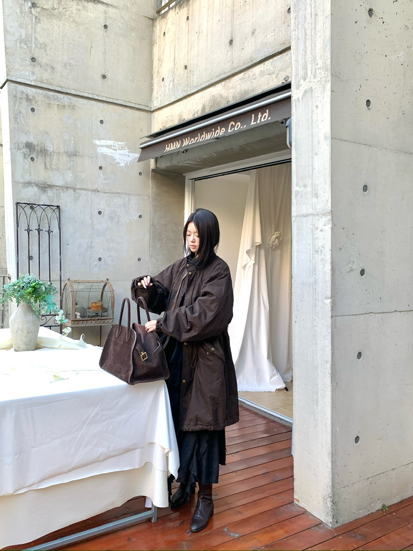 MAISONDEGLORY韓國直郵女裝新款真品時尚熱賣長款風衣絎縫Maison de glory長款風衣