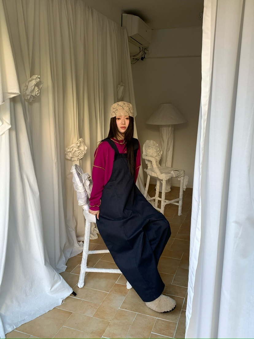 MAISONDEGLORY東大門代購女裝新品推薦時尚真品休閑背帶褲Maison de glory背帶褲