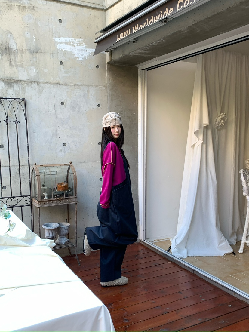 MAISONDEGLORY東大門代購女裝新品推薦時尚真品休閑背帶褲Maison de glory背帶褲