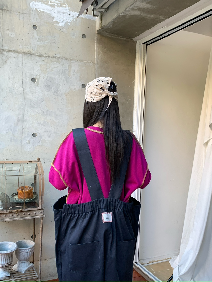 MAISONDEGLORY東大門代購女裝新品推薦時尚真品休閑背帶褲Maison de glory背帶褲