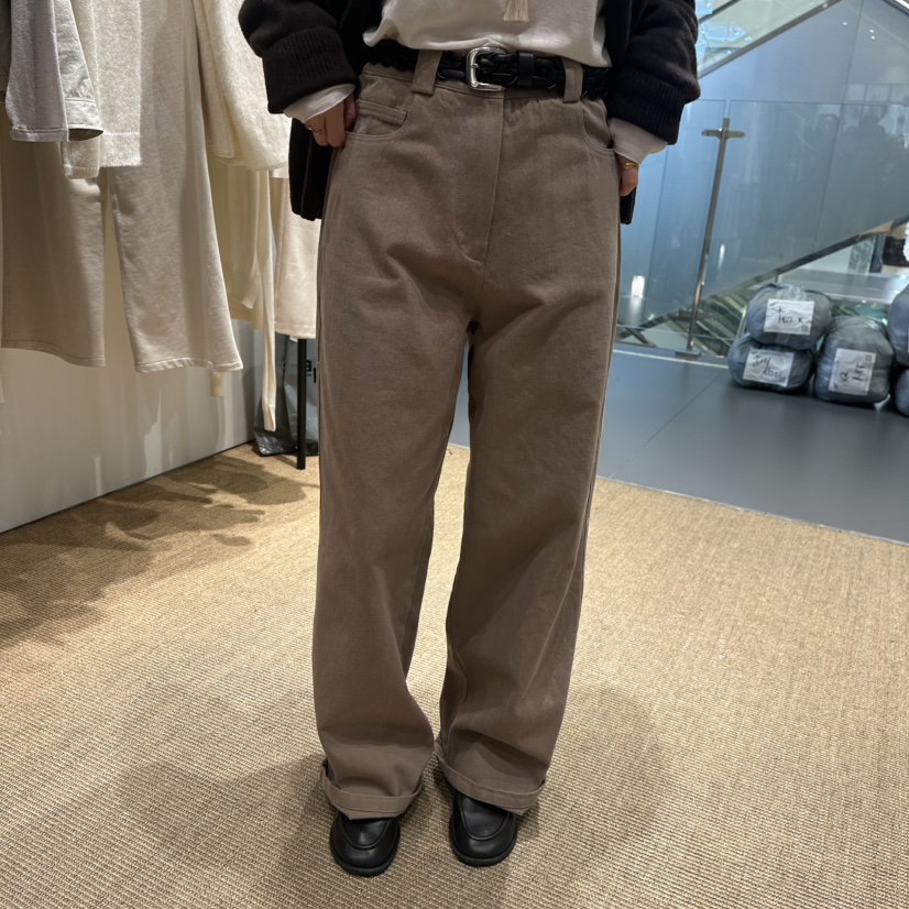 FEBRUARY 11東大門實拍女士新品推薦人氣休閑褲不含腰帶FEBRUARY 11休閑褲圖色3