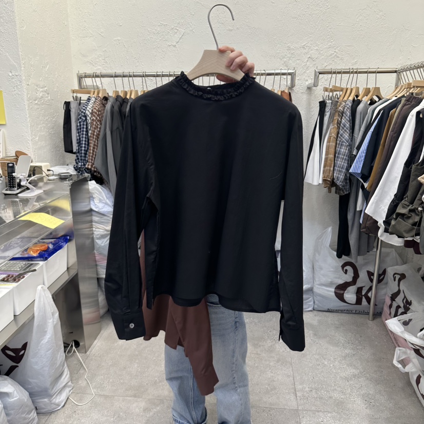 DA YLOG韓國代購女裝新品熱賣人氣休閑真品時尚襯衫蕾絲衫DA YLOG襯衫/蕾絲衫圖色2