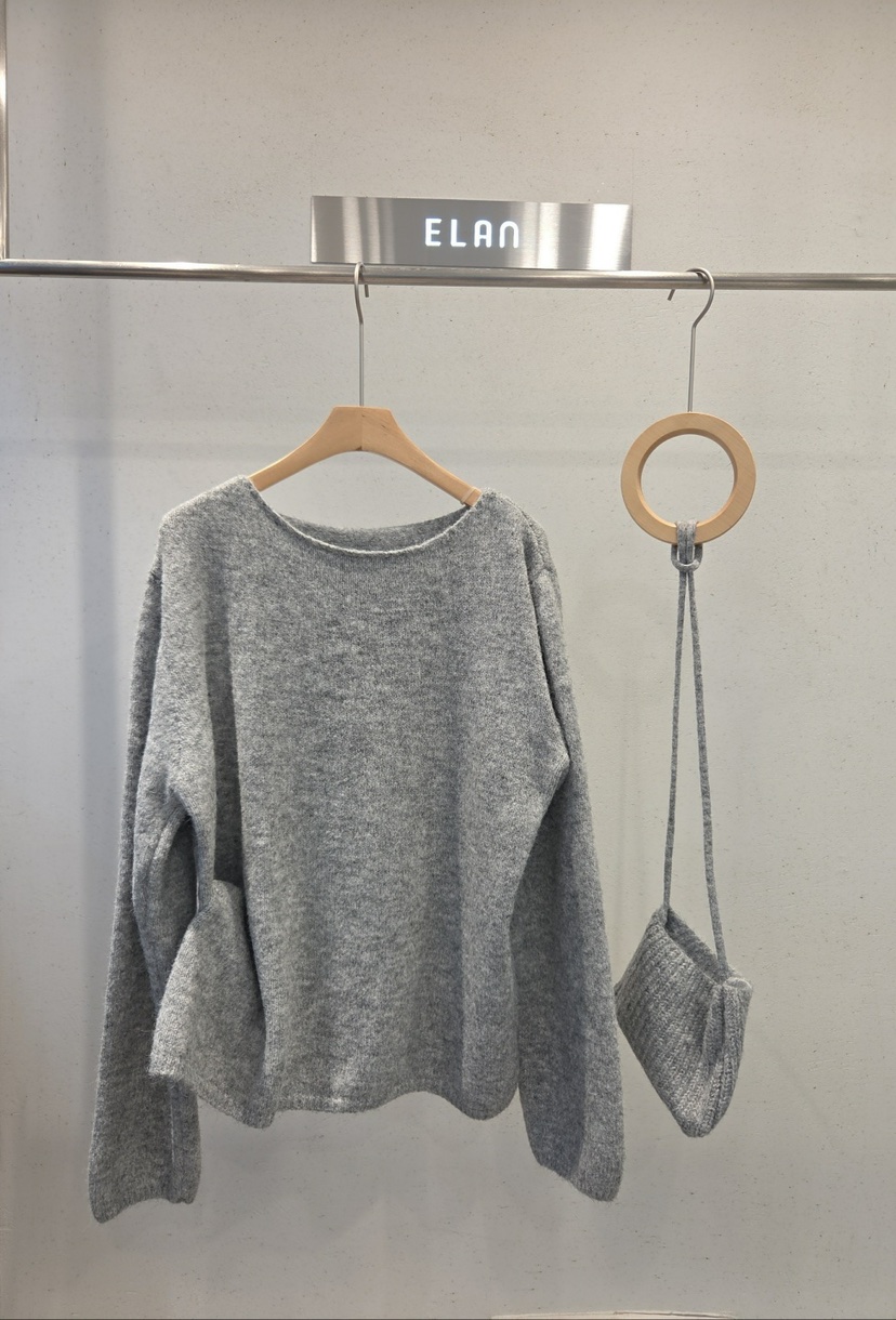 ELAN東大門代購女裝新品真品休閑人氣推薦時尚針織衫含包ELAN針織衫圖色2