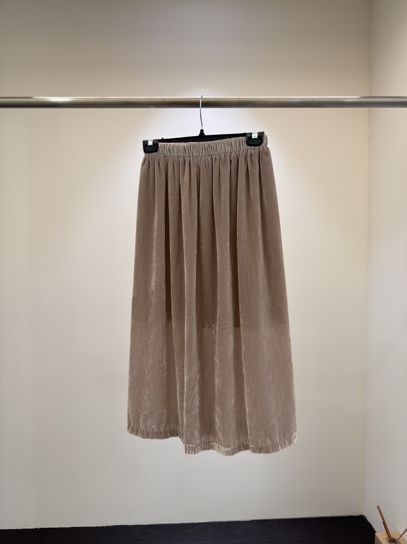 MAREN韓國代購女士新款時尚休閑推薦真品熱賣人氣長裙天鵝絨MAREN長裙圖色2