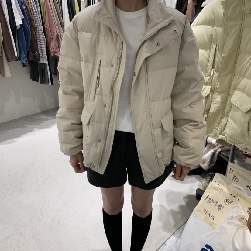 VENIR-A韓國直郵女士新款推薦時尚人氣短款羽絨服羽絨棉VENIR-A短款羽絨服圖色2