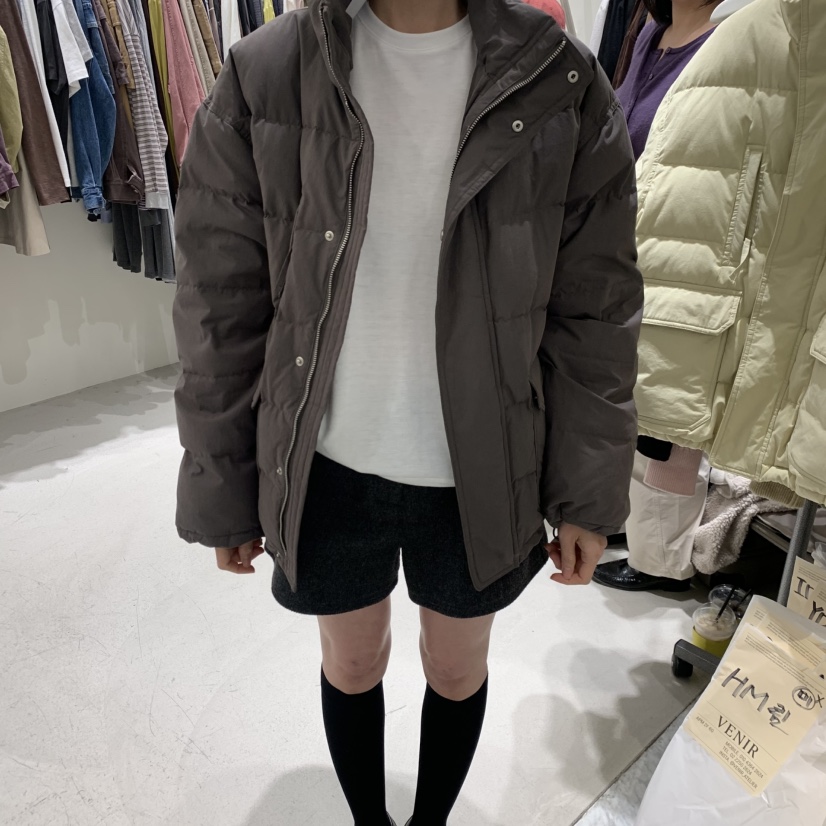 VENIR-A韓國直郵女士新款推薦時尚人氣短款羽絨服羽絨棉VENIR-A短款羽絨服圖色3